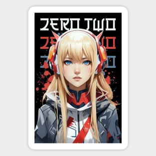 Zero Two Darling in the FRANXX t-shirt Magnet